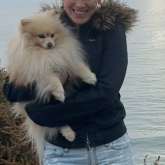 Vintage Y2K Hollister fur bomber jacket viral mean girls - Picture 9 of 11